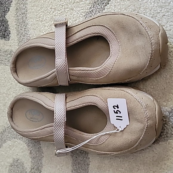 Ryka mule sneaker slipon 9 womens light tan suede textile adjustable comfy - Picture 9 of 9